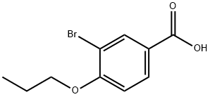 3-溴-4-丙氧基苯甲酸 结构式