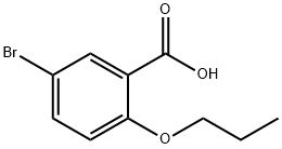 5-溴-2-丙氧基-苯甲酸 结构式