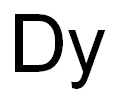 DYSPROSIUM PIECES, DISTILLED DENDRITIC, 99.9% (REO) 结构式