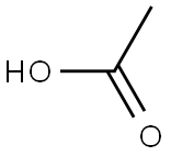 乙酸, 1% V/V 水溶液 结构式