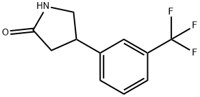 4-(3`-三氟甲基苯基)-2-吡咯啉酮 结构式