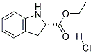 (S)-吲哚-2-羧酸乙酯盐酸盐 结构式