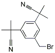 3,5-Bis-(1-cyano-1-methylethyl)bromomethylbenzene 结构式