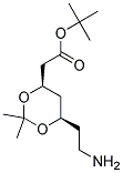 tert-butyl (4R,6R)-2-[6-(2-aminoethyl)-2,2-dimethyl-1,3-dioxan-4-yl]acetate  结构式