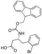 (R)-3-(Fmoc-amino)-4-(2-bromophenyl)butyric acid 结构式