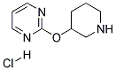 2-(Piperidin-3-yloxy)pyrimidine hydrochloride 结构式