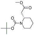 (S)-1-Boc-2-piperidineacetic acid methyl ester 结构式