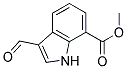 Methyl 3-formylindole-7-carboxylate 结构式