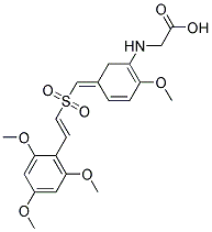 [N-[2-Methoxy-5-((2',4',6'-Trimethoxystyryl)Sulfonylmethylene)Phenyl]Amino]Acetic Acid 结构式