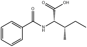 N-苯甲酰基-L-异亮氨酸 结构式