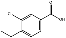 3-氯-4-乙基苯甲酸 结构式