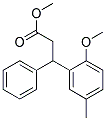 Methyl 3-(2-methoxy-5-methylphenyl)-3-phenylpropanoate 结构式