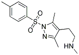 3,5-Dimethyl-4-[2-(methylamino)ethyl]-1-(4-toluenesulphonyl)-1H-pyrazole 结构式