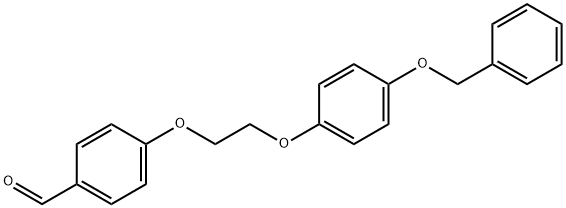 4-(2-(4-(苄氧基)苯氧基)乙氧基)苯甲醛 结构式