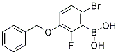 3-(Benzyloxy)-6-bromo-2-fluorobenzeneboronic acid 结构式