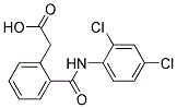 2-[N-(2,4-Dichlorophenyl)carbamoyl]phenylacetic acid 结构式