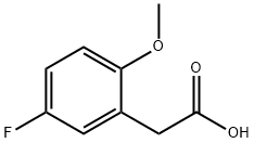 5-氟-2-甲氧基苯乙酸 结构式