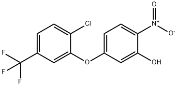 苯酚,5-(2-氯-5-三氟甲基苯氧基)-2-硝基- 结构式