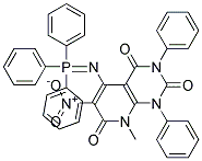 8-methyl-6-nitro-1,3-diphenyl-5-[(1,1,1-triphenyl-lambda~5~-phosphanylidene)amino]-1,2,3,4,7,8-hexahydropyrido[2,3-d]pyrimidine-2,4,7-trione 结构式