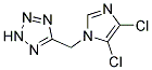 5-[(4,5-Dichloro-1H-imidazol-1-yl)methyl]-2H-1,2,3,4-tetrazole 结构式