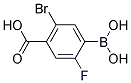 5-Bromo-4-carboxy-2-fluorobenzeneboronic acid 结构式