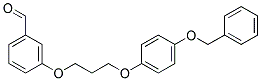 3-{3-[4-(Benzyloxy)phenoxy]propoxy}benzaldehyde 结构式