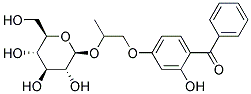 4-(2-Β-吡喃葡糖甲硅氧基)丙氧基-2-羟基二苯甲酮 结构式