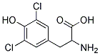 3,5-Dichloro-DL-tyrosine 结构式