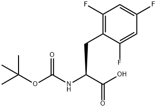 BOC-2,4,6-TRIFLUORO-L-PHENYLALANINE 结构式