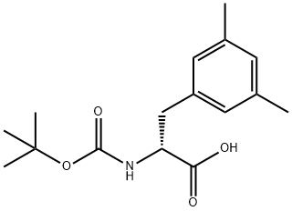 BOC-3,5-DIMETHY-D-PHENYLALANINE 结构式