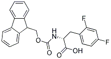 FMOC-D-2,4-二氟苯丙氨酸 结构式