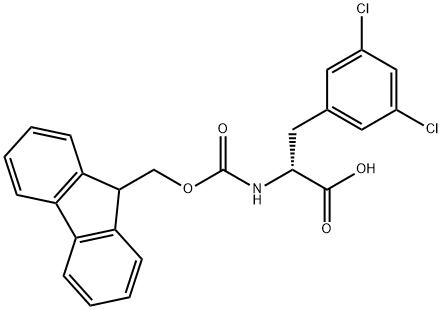 FMOC-3,5-DICHLORO-D-PHENYLALANINE 结构式