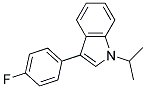 3-(4-fluorophenyl)-1-(1-methylethyl)-1H-indol 结构式