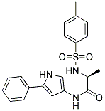 3-(N-tosyl-L-alaninylazy)-5-phenylpyrrole 结构式