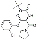 N-Boc-1-(2-chlorophenyl)-3-oxo-3-(pyrrolidin-1-yl) alanine 结构式