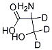 DL-SERINE (2,3,3-D3, 98%) 结构式