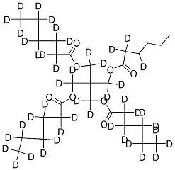 PENTAERYTHRITOL TETRAHEXANOATE (D44, 98%) 结构式