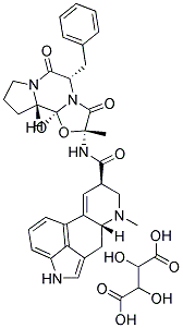 ERGOTAMINE TARTRATE ASSAY STANDARD  CONTROLLED SUBSTANCE GüG BP(CRM STANDARD) 结构式