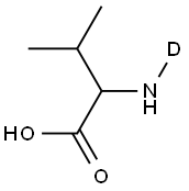 DL-VALINE-D8 99.5% 结构式