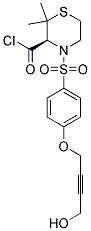 (R)-4-[4-(4-HYDROXY-BUT-2-YNYLOXY)-BENZENESULFONYL]-2,2-DIMETHYL-THIOMORPHOLINE-3-CARBONYL CHLORIDE 结构式