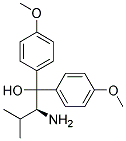 (S)-2-AMINO-1,1-BIS-(4-METHOXY-PHENYL)-3-METHYL-BUTAN-1-OL 结构式