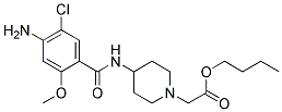 4-(4-AMINO-5-CHLORO-2-METHOXYBENZAMIDO)PIPERIDINE-1-ACETIC ACID BUTYL ESTER 结构式