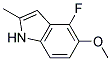 4-FLUORO-5-METHOXY-2-METHYLINDOLE 结构式