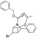 5-ACETOXY-6-BROMO-3-PHENYL-2-AZA-BI-CYCLO[2.1.1]HEXANE-2-CARBOXYLIC ACID BENZYL ESTER 结构式
