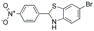 6-BROMO-2-(4-NITRO-PHENYL)-2,3-DIHYDRO-BENZOTHIAZOLE 结构式