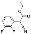 CYANO-(2,3-DIFLUORO-PHENYL)-ACETIC ACID ETHYL ESTER 结构式