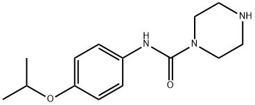 PIPERAZINE-1-CARBOXYLIC ACID (4-ISOPROPOXY-PHENYL)-AMIDE 结构式