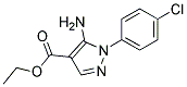 ETHYL 5-AMINO-1-(4-CHLOROPHENYL)-PYRAZOLE-4-CARBOXYLATE 结构式