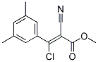 3-CHLORO-2-CYANO-3-(3,5-DIMETHYLPHENYL)-2-PROPENOIC ACIDETHYL ESTER 结构式