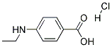 4-ETHYLAMINEBENZOIC ACID HYDROCHLORIDE 结构式